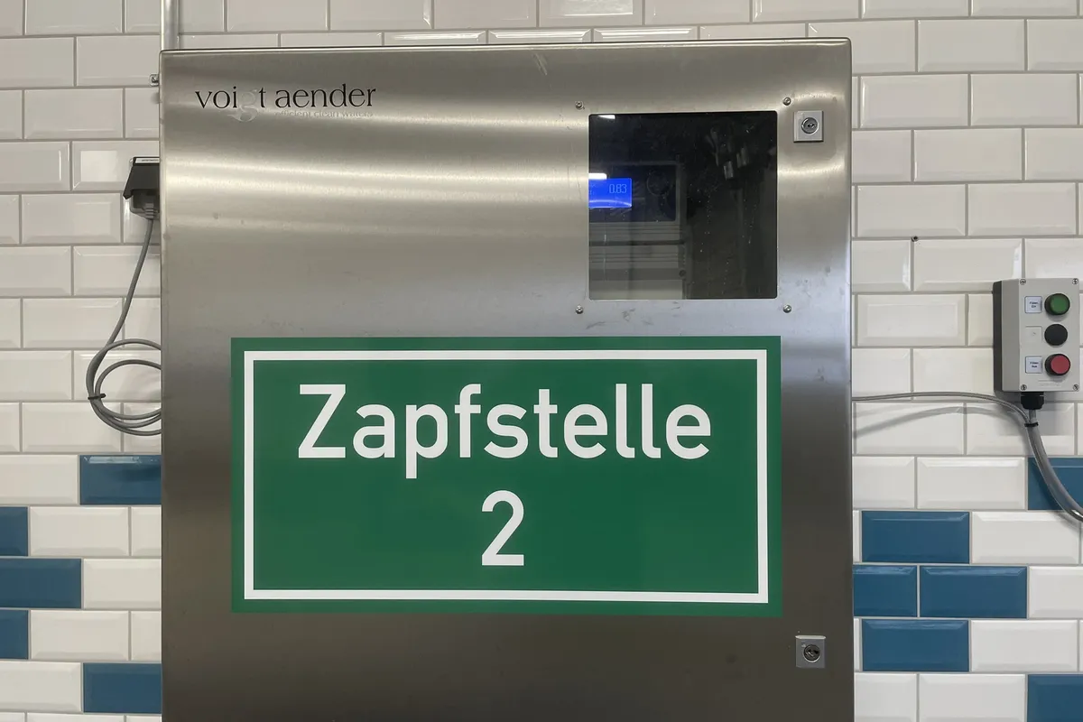 Drinking water tap in airport operations