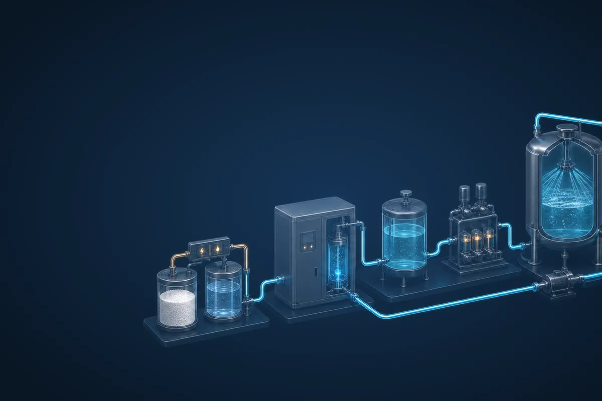 CIP system in food and drink production: an illustration of the role of water in the process