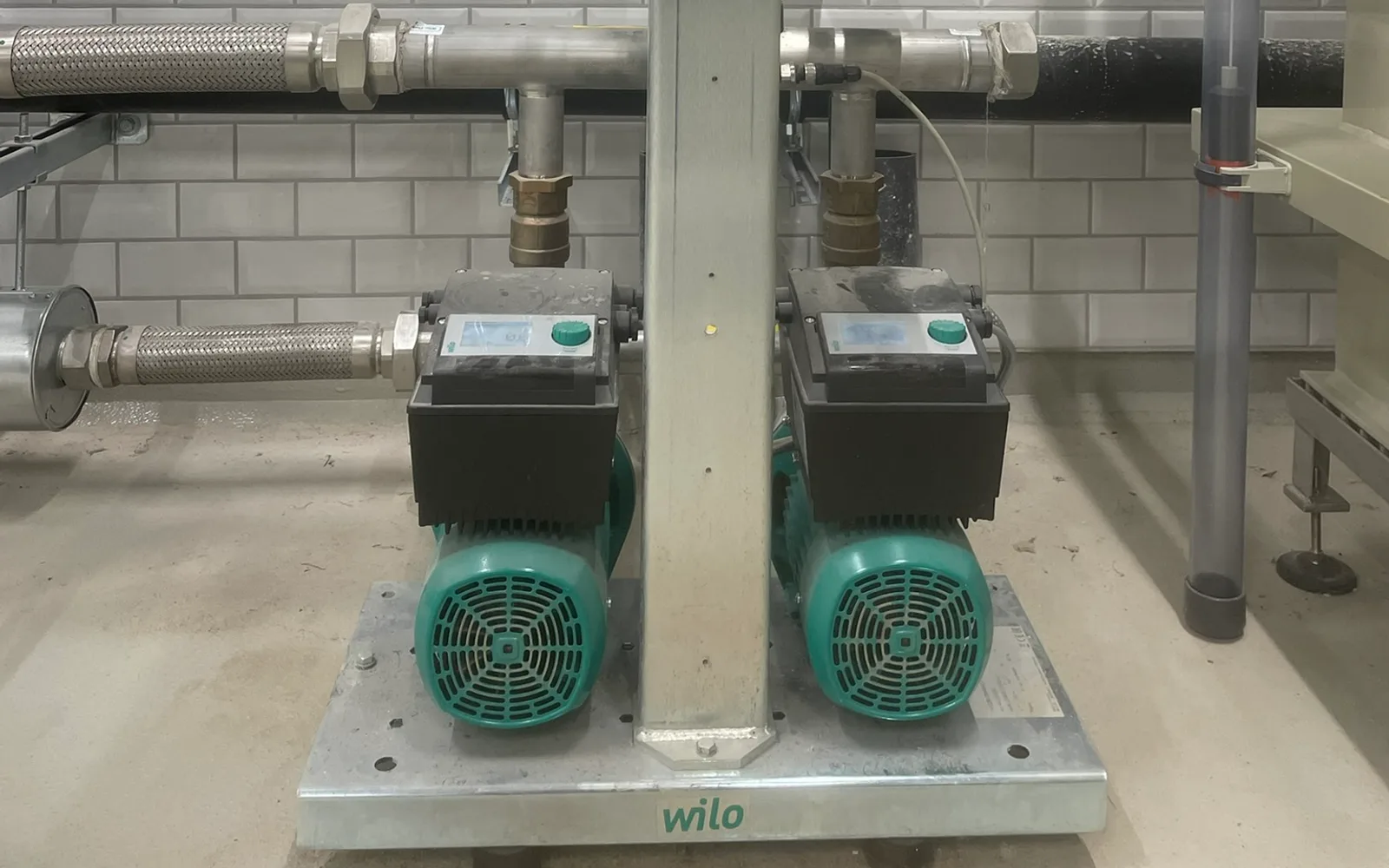 Pump set on the drinking-water main