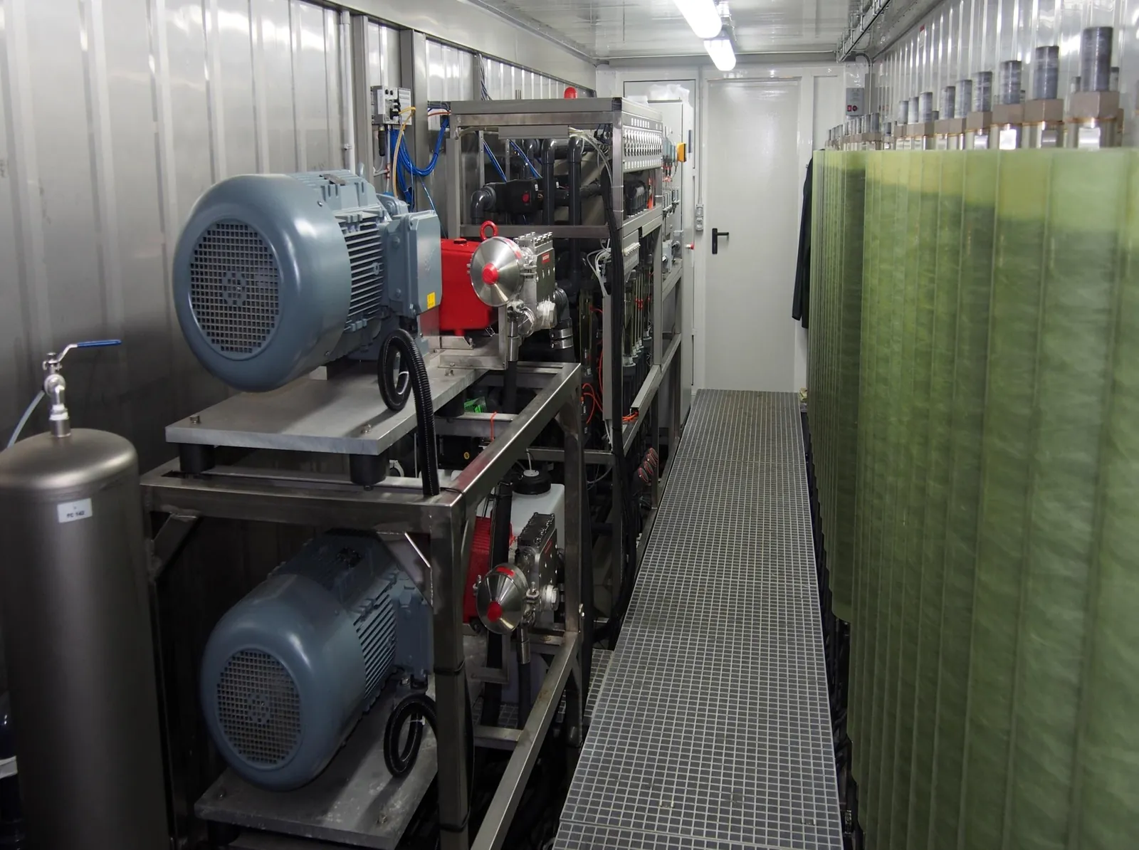 High-pressure pumps of a leachate plant