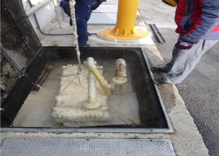 MBR for soft drink production: Membrane-cleaning area
