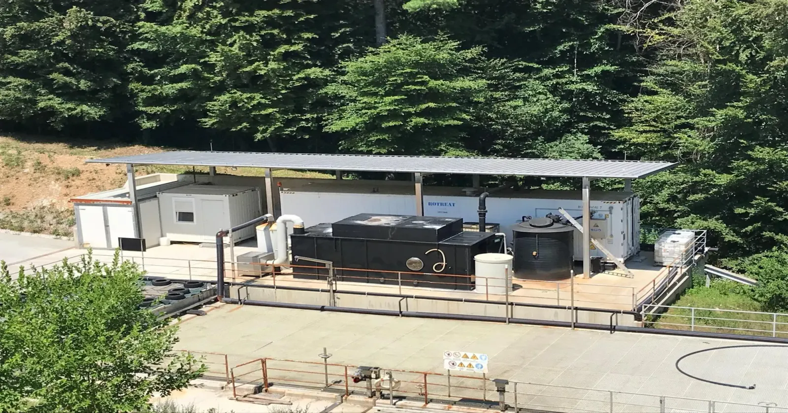 Slovenia landfill leachate plant. Installed system